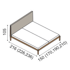 Perovka postel LEILA