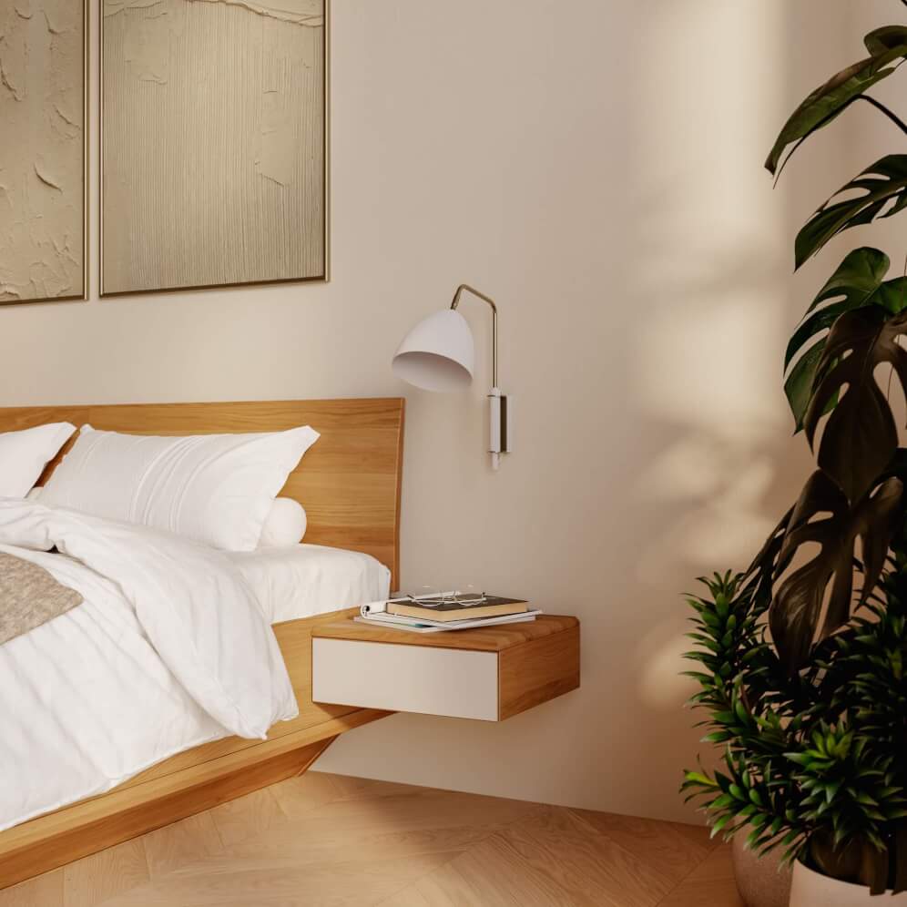 detail nočného stolíka AMI