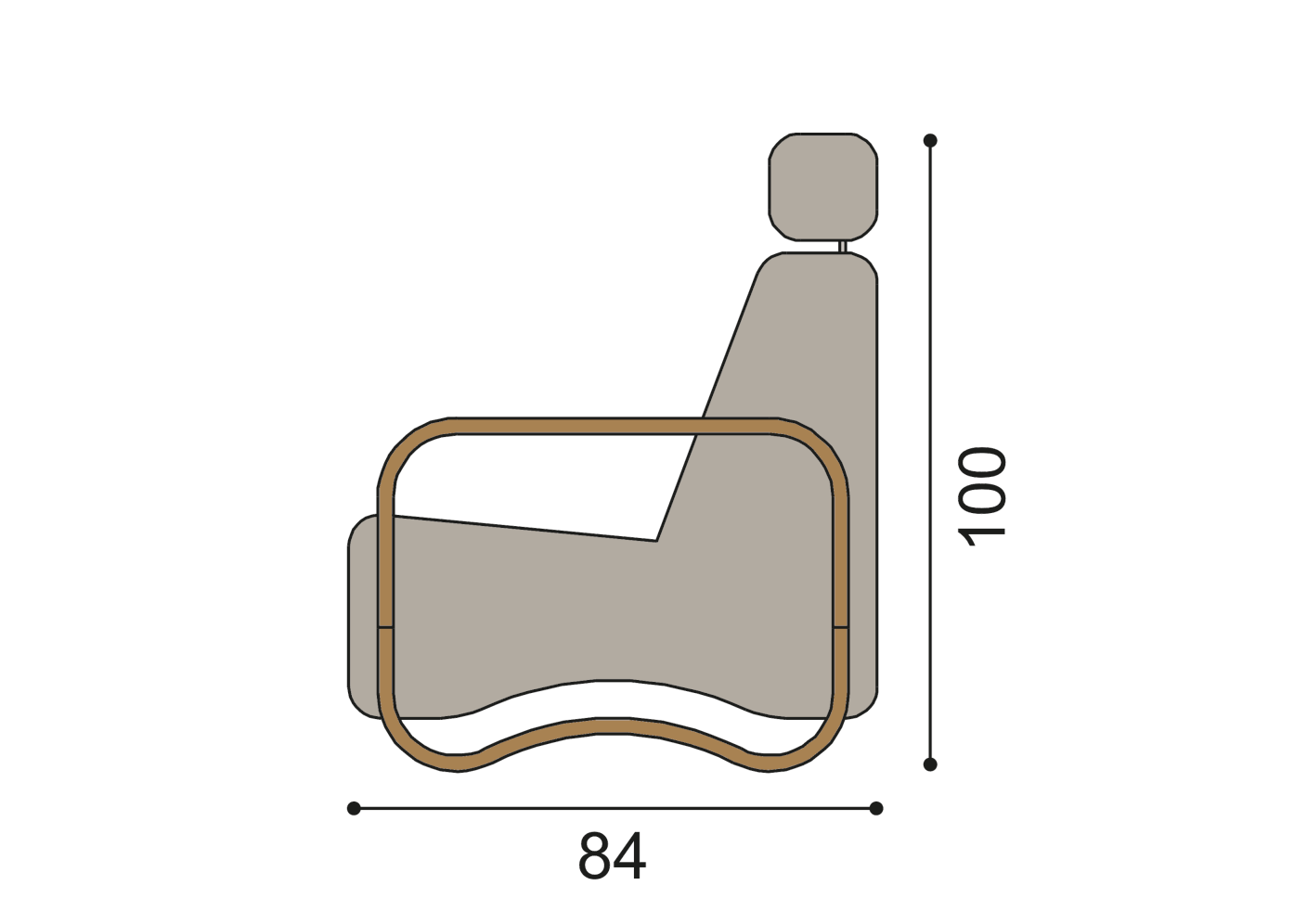 Kreslo GEFER s opierkou