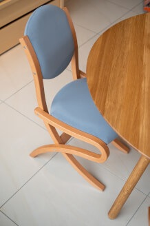 Židle ABRA nízká bez područek, moření OLŠE, CARABU 77