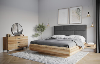 Levitating bed TEDA without nightstands