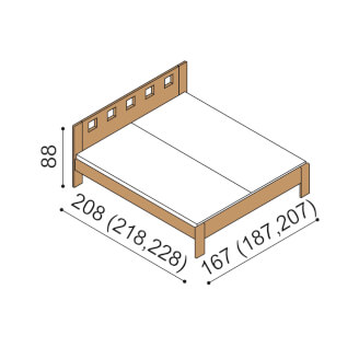 Dimensions of DALILA beds