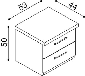 Noční stolek RÁCHEL zásuvkový