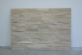 Dekorační štípaný panel, DUB/ olej WHITE, rozměr 114 x 80 cm