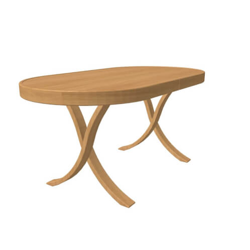ABRAM non-folding dining table