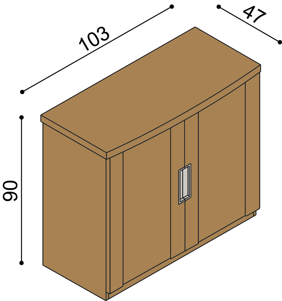 Komoda GABRIELA G2DD