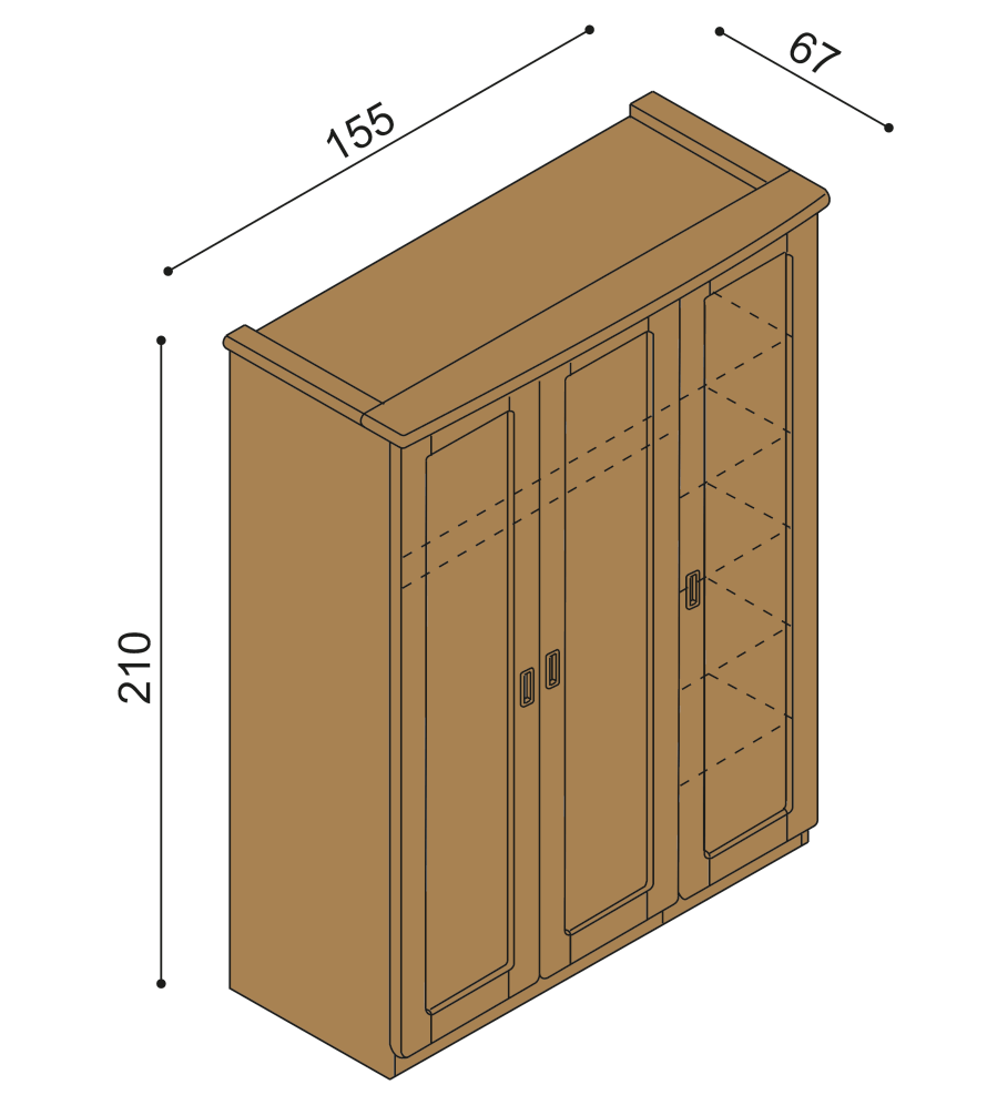 Skříň REBEKA D3DDD