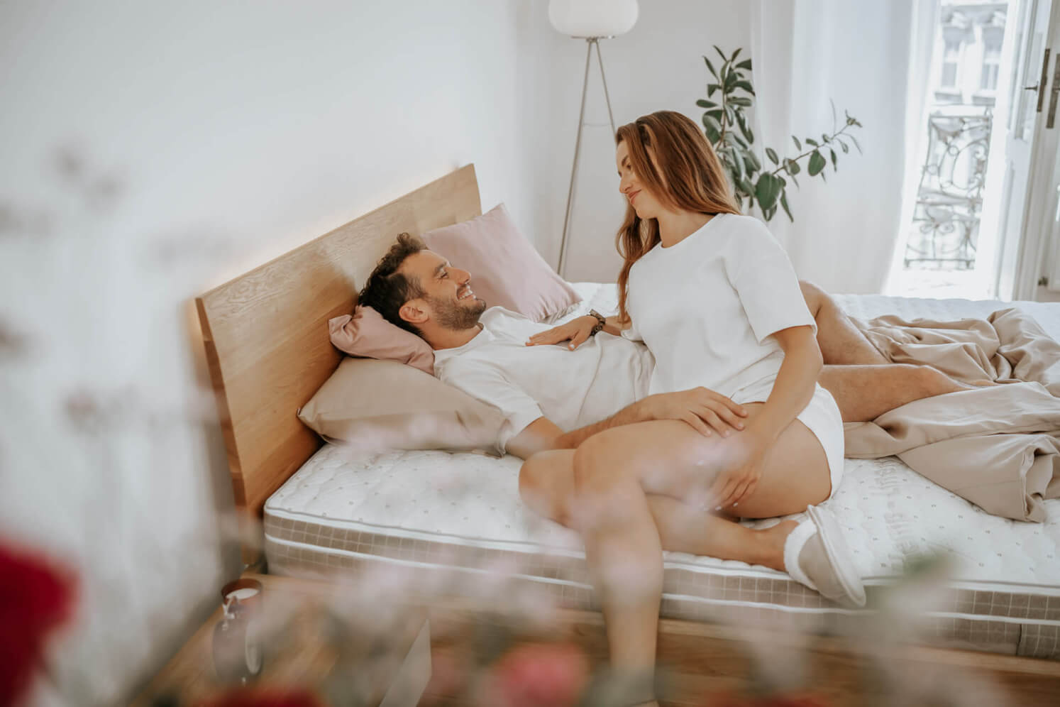 Matrace SÁRA v potahu Morrison. Rozměr matrace 180 x 200 x 22 cm.