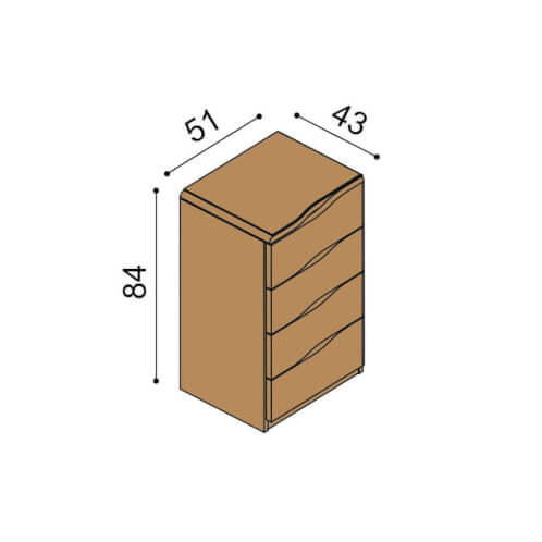 Chest of drawers dimensions