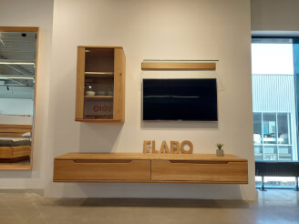 Obývací stěna FLABO, DUB/NATUR