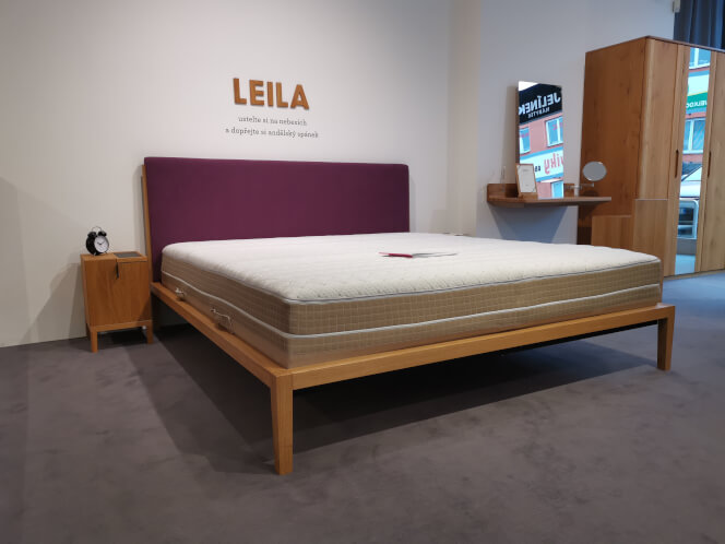 LEILA OAK bed/HONEY oil, MYSTIC 10_OUTLET fabric