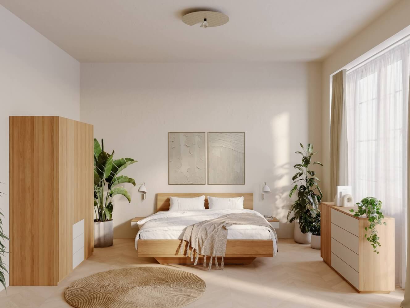 Spálňa AMI + skriňa AMI 3DCRD + komoda AMI 3DZ4