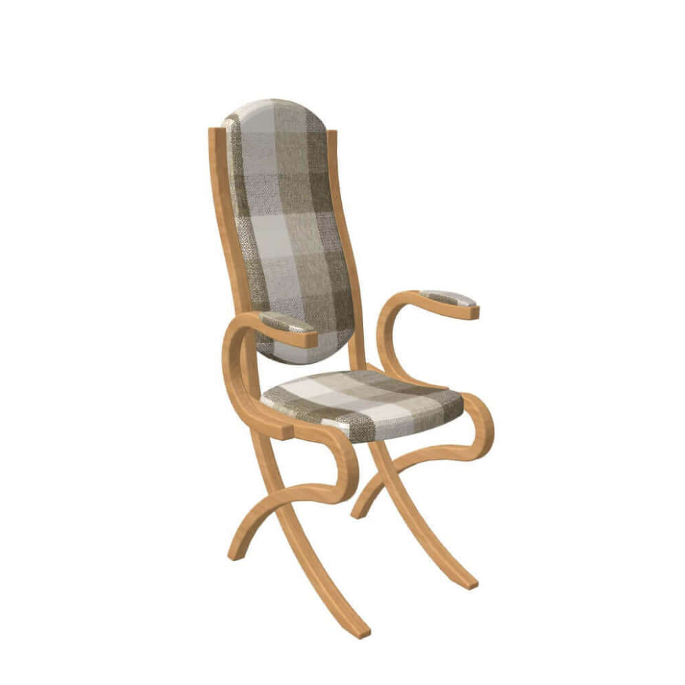 Stolička ABRA extra s opierkami