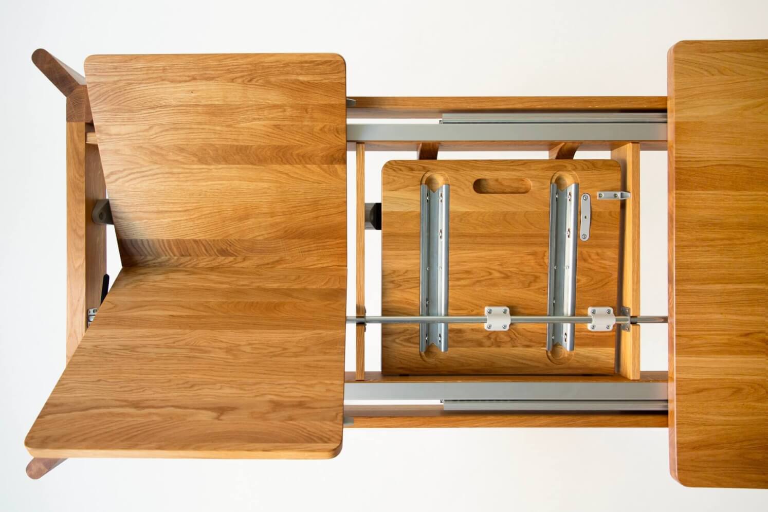 Folding table SABI 90x180 + 50 + 50 cm, OAK / oil HONEY