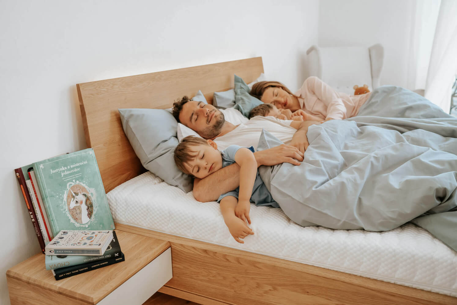 Dvojmatrace SÁRA Family v rozmere 180 x 200 x 22 cm v poťahu NaturGuard