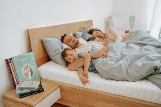 Dvojmatrace SÁRA Family v rozmere 180 x 200 x 22 cm v poťahu NaturGuard