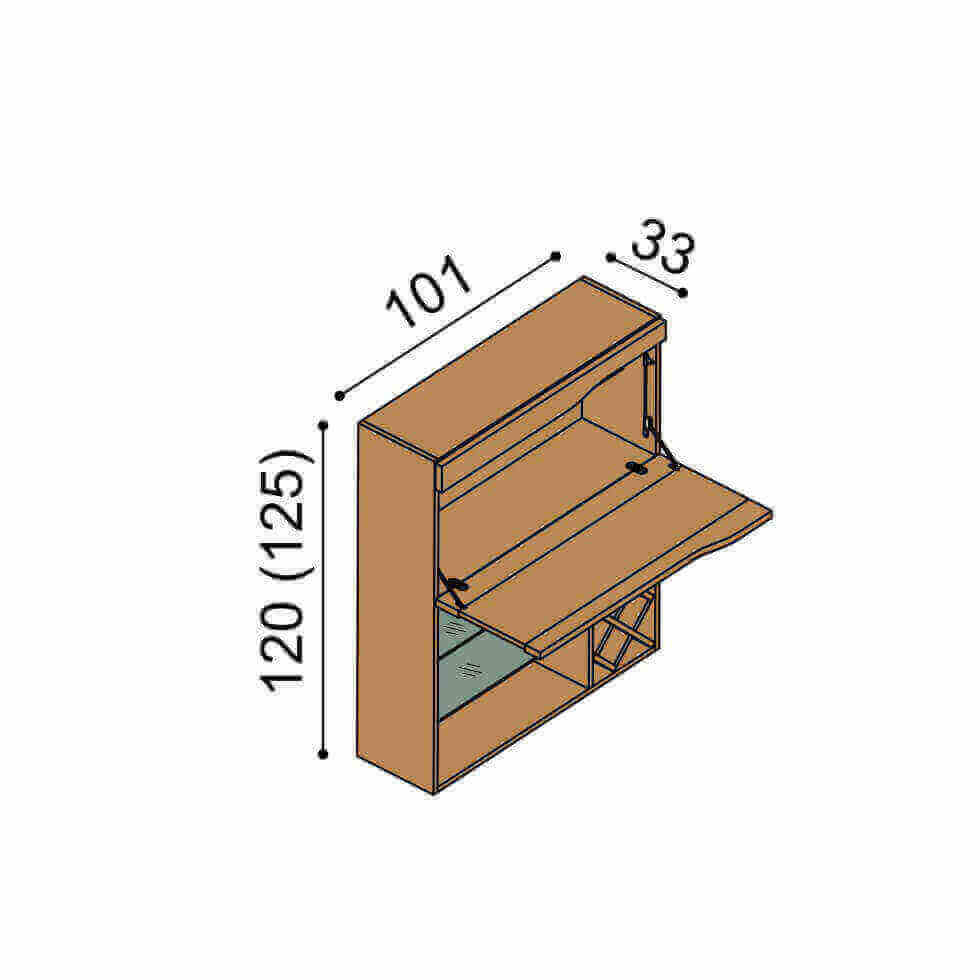 Barová skrinka ELEN H20BV