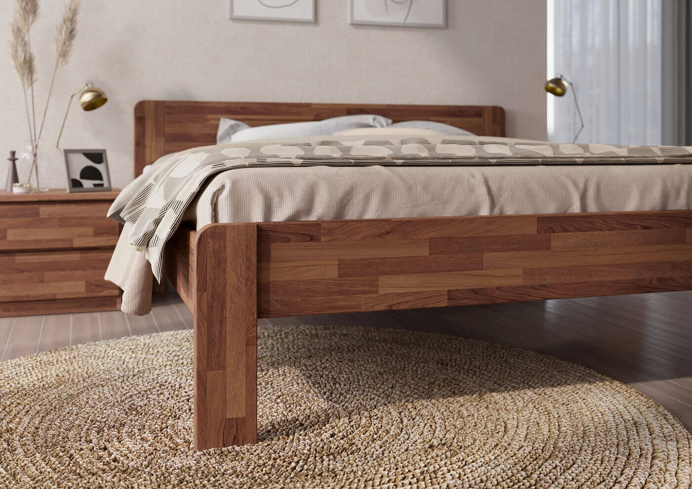 Bedroom RADITA, BEECH ZINC/ WALNUT oil