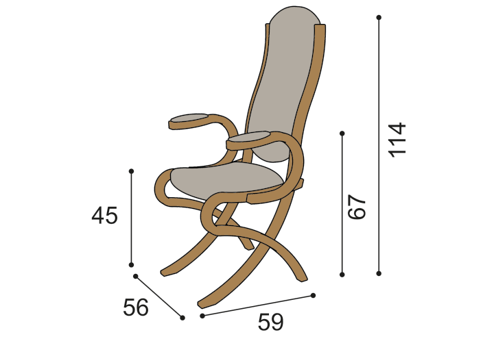 Židle ABRA extra s područkami