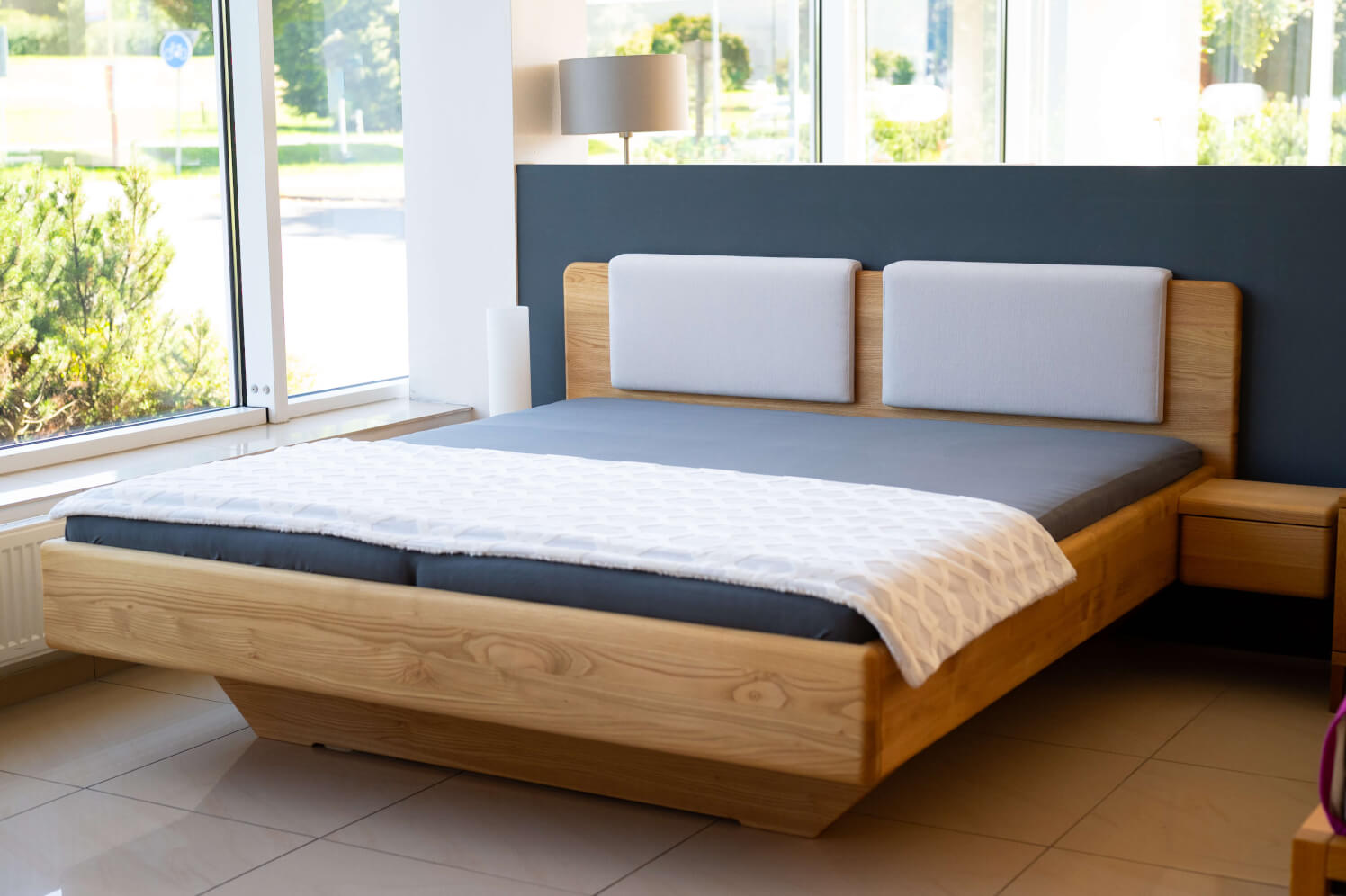 Čalúnená opierka na čelo postele LIMA - rovná