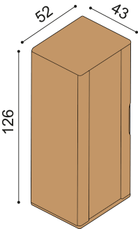 Závěsná komoda FLABO FL1D6