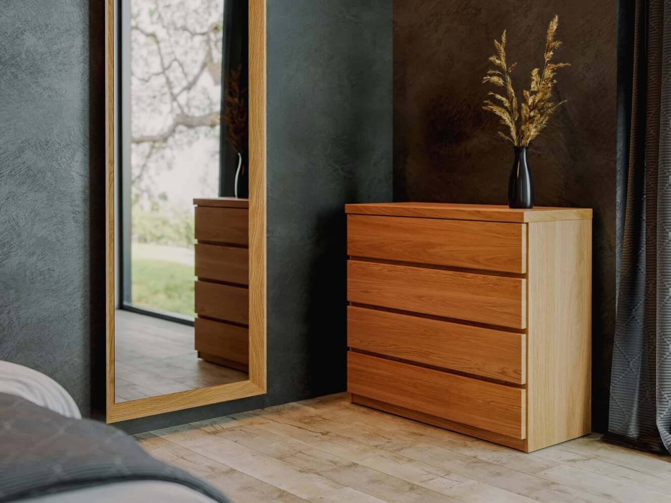 Komoda ALOIS a zrkadlo LEILA