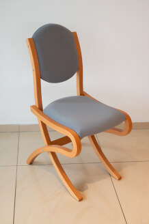 Židle ABRA nízká bez područek, moření OLŠE, CARABU 77