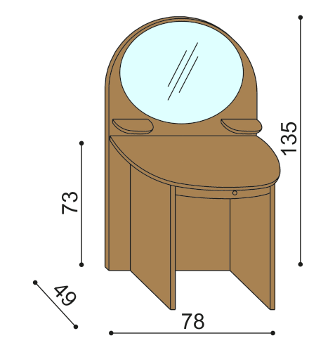 Toaletní stolek PAVLA