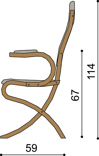 Židle ABRA extra s područkami