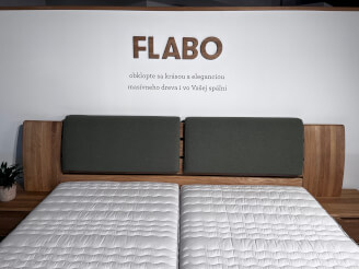Čalouněná opěrka na čelo postele FLABO